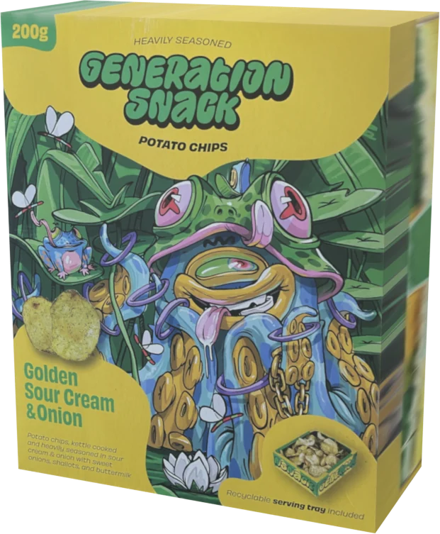 Golden Sour Cream & Onion fra Generation Snack