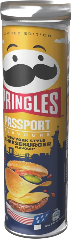 Passport Flavors - New York Style Cheese Burger fra Pringles
